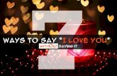 7 Ways to Say "I Love U" without Saying It