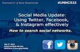 Social Media Update: How To Search (Hashtags)