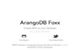 FOXX - a Javascript application framework on top of ArangoDB