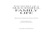 THE SECRET OF A SUCCESSFUL FAMILY LIFE