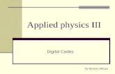 Applied physics iii lecture3 digital_codes