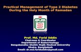 Practical Management of Type 2 Diabetes during the Holy month of Ramadan