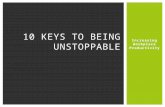 10 Keys to Being Unstoppable