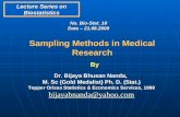 Sampling methods in medical research