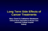 Long term side effects of cancer treatment - Catherine Masterson & Mary Dowd