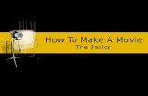 How to make a movie (The Basics)