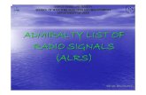 Admiralty List of Radio Signals (Alrs)