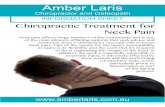 Amber Laris, Adelaide—Chiropractic Treatment for Neck Pain