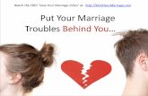 Moving Past Your Marriage Troubles