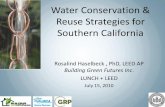 Water conservation and reuse strategies