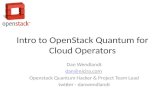 OpenStack Quantum: Cloud Carrier Summit 2012