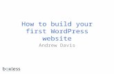 How to build your first WordPress website