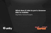 Unity: What does it take to port a browser title to mobiles