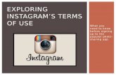 Instagram terms of use presentation