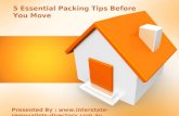 5 Essential Packing Tips Before You Move