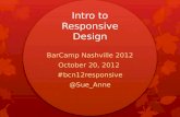 BarCamp Nashville Intro to Responsive Design