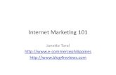E-Mail Marketing, Internet Advertising, Blog Marketing, Social Media Marketing 101 by Janette Toral