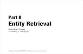 Entity Retrieval (WSDM 2014 tutorial)