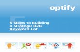 5 Steps to Building a Strategic B2B Keyword List