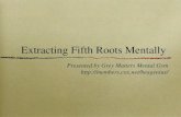 Extracting Fifth Roots Mentally
