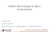 [2011] Citizen techology & Open Government - Jared Ford