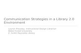 Communication Strategies in a Library 2.0 Environment