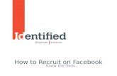 How to Recruit on Facebook