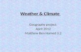 Weather & climate project  by Matthew Ben Hamed 3.02