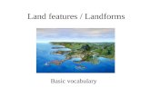 Land features: basic vocabulary