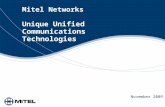 Mitel - Unique In The Industry