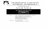 Seminole County Public Schools Budget Work Session