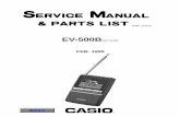 Casio Ev500b Lcd Tv Sm