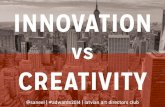Innovation vs. Creativity