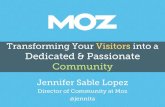 Transforming your Visitors into a Dedicated & Passionate Community