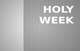 Holy week second grade