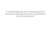 Media evaluation question one