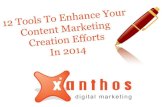 12 Tools to Enhance Your Content Marketing Creation Efforts in 2014