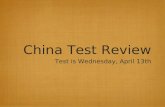 China test review   1st