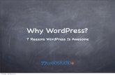 Why WordPress? 7 Reasons WordPress Is Awesome