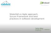 Waterfall vs agile approach  scrum framework and best practices in software development