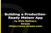 Building a production ready meteor app