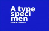 Source Sans - A type specimen