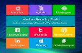 Windows Phone App Studio for Begineers @ Christ College Bangalore
