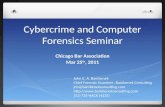 Cybercrime and Computer Forensics Seminar - Chicago Bar Association CLE May 25, 2011