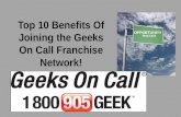 10 Benefits Of Joining Geeks On Call
