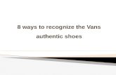 8 ways to recognize the Vans authentic shoes