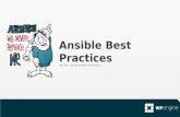 Ansible Best Practices - July 30