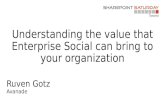 SharePoint Saturday Toronto - Understanding the value of enterprise social - July 2014