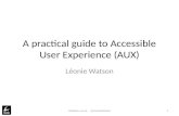 A practical guide to Accessible User Experience (2014)