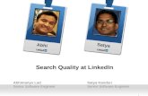 Search Quality at LinkedIn